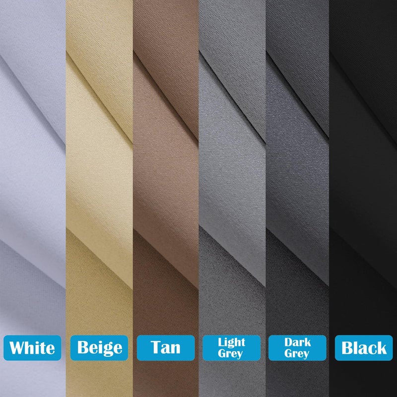 bluCOASTLINE Room Divider Multi-Scenario Blackout Curtains - Noise Reducing Thermal Insulated Space Saver for Offices Dorms Apartments Home Theaters Partition Curtain, 15ft W x 8ft L, Grey, 1 Panel - Image 3